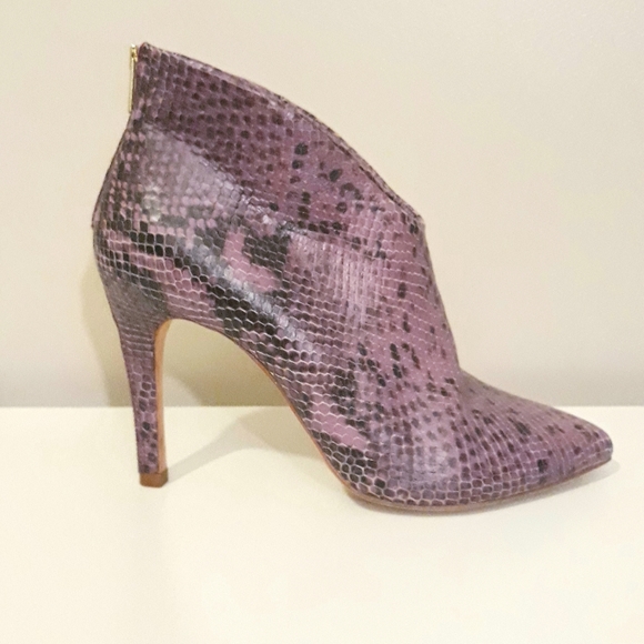 Leather Snake Booties - Picture 3 of 9